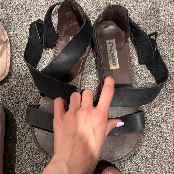 Madden Girl Two-Tone Ballet Flats in Beige and Black - Picture 5 of 6